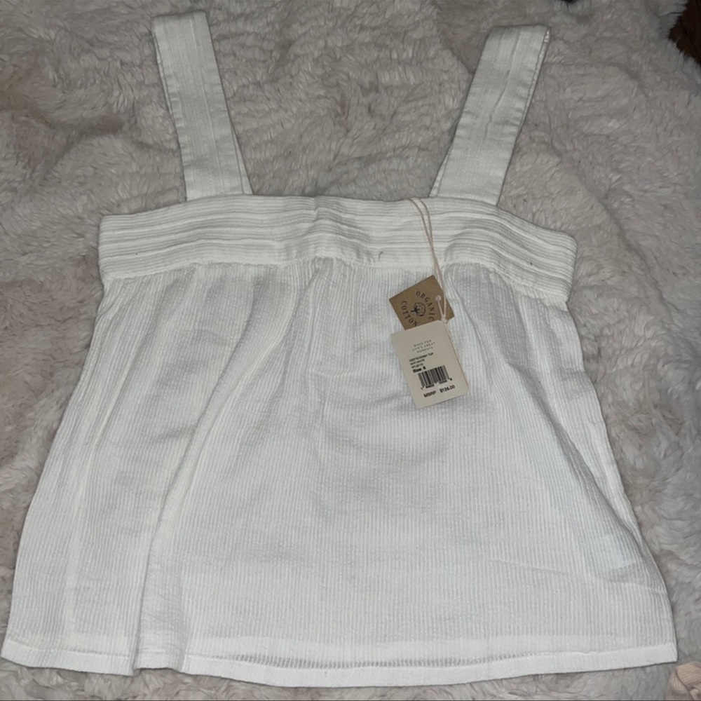 Faherty Ozette Dobby Top NWT Size S